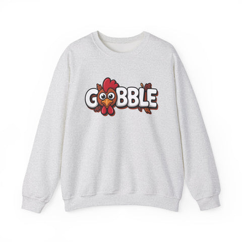 Gobble Turkey Thanksgiving Holiday Sweatshirt