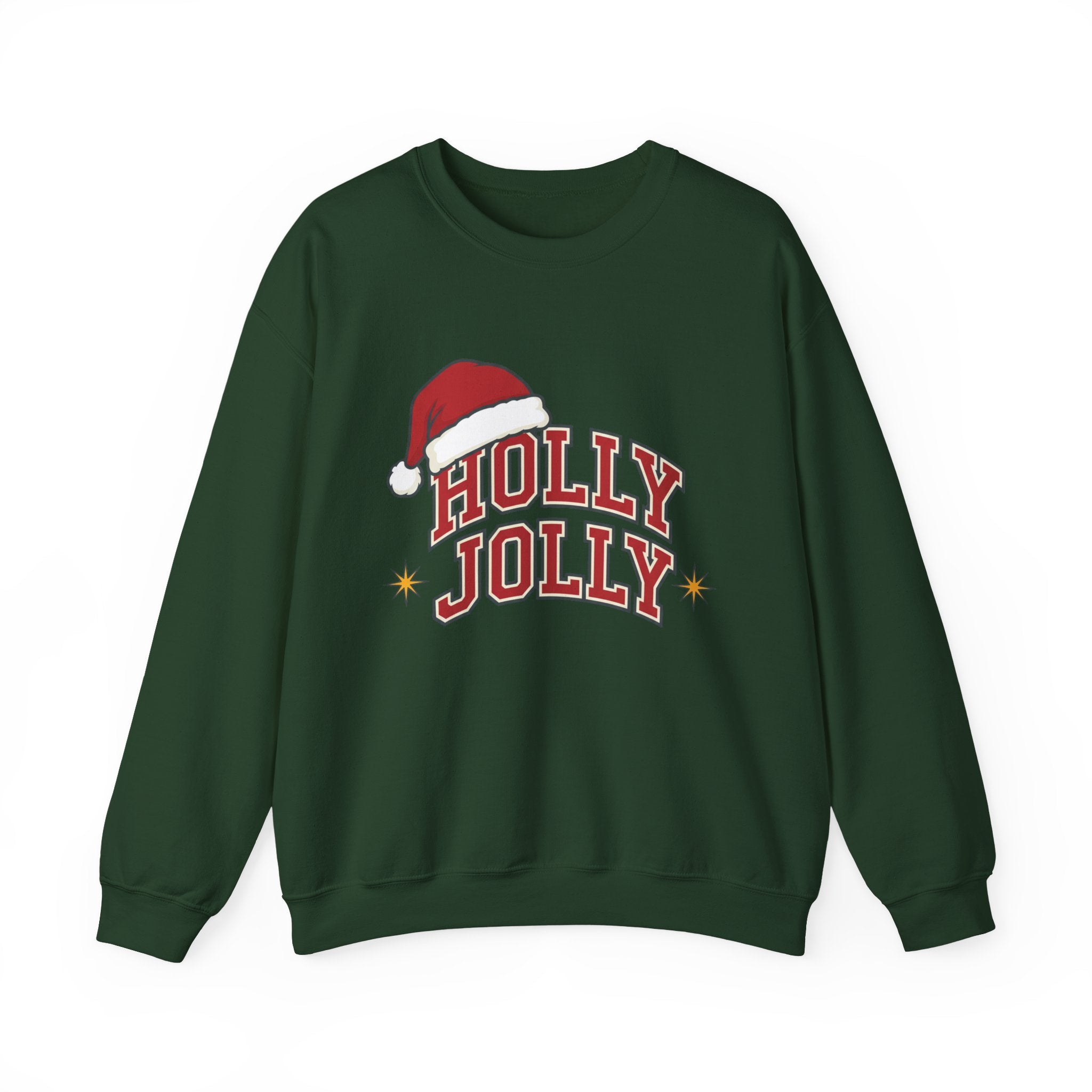Holly Jolly Santa Hat Sweatshirt | Womens Christmas Sweatshirt