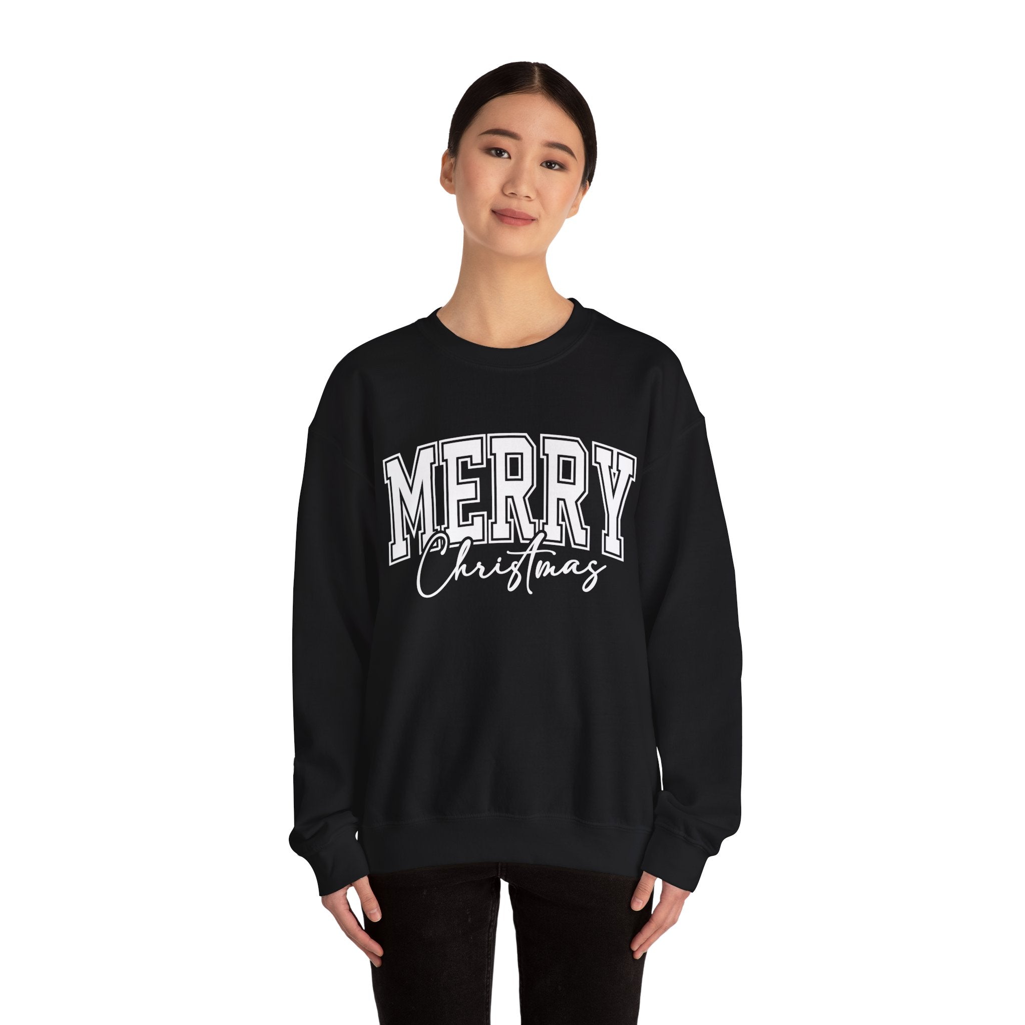Merry Christmas Womens Christmas Sweatshirt | Womens Holiday Sweater