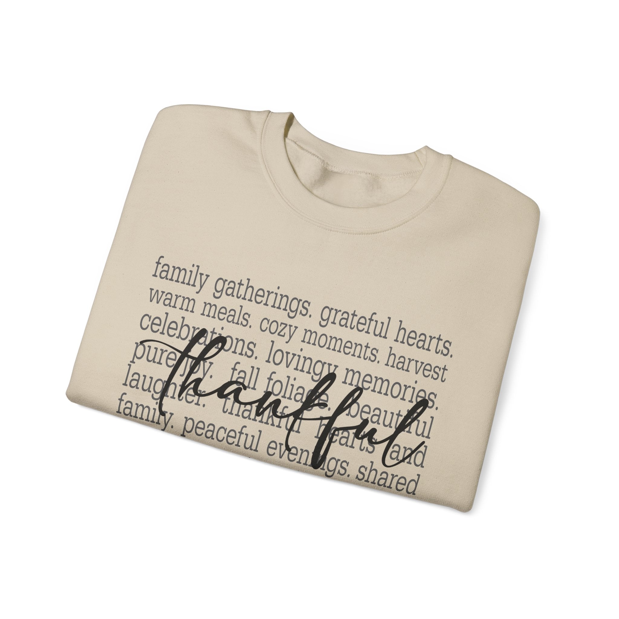 Thankful Gratitude Thanksgiving Womens Sweatshirt