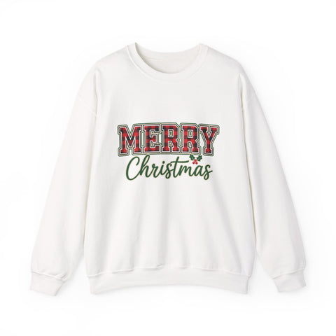 Classic Merry Christmas Womens Christmas Sweatshirt | Holiday Sweater for Women