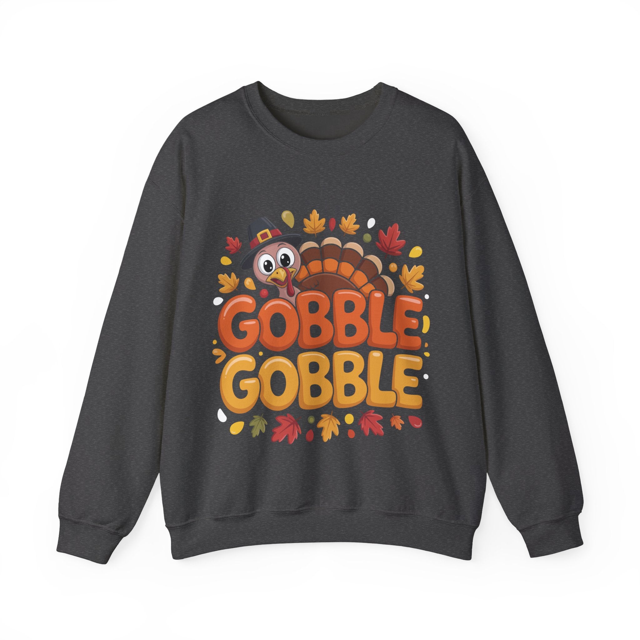 Gobble Gobble Turkey Thanksgiving Sweatshirt Crewneck Pullover Sweatshirt