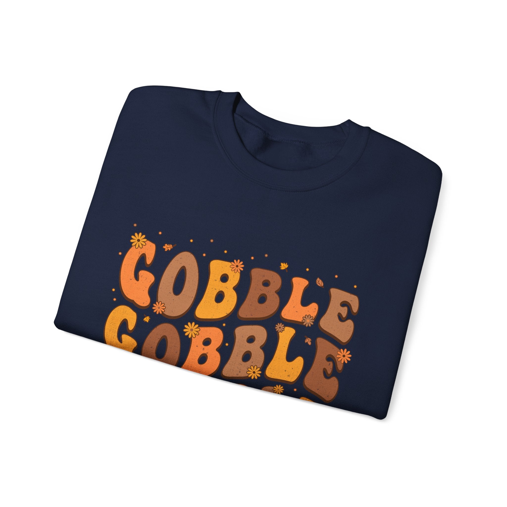 Gobble Gobble Gobble Retro Thanksgiving Sweatshirt