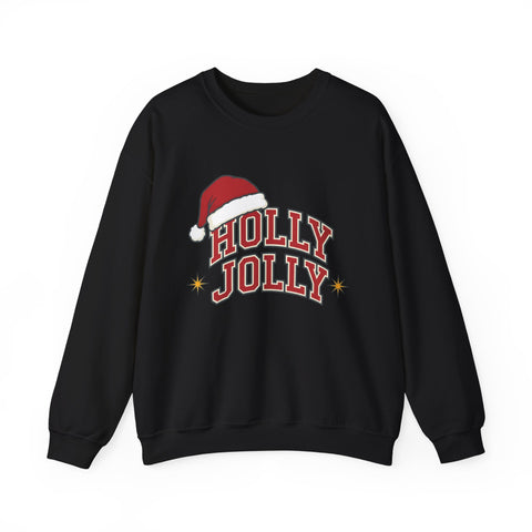 Holly Jolly Santa Hat Sweatshirt | Womens Christmas Sweatshirt