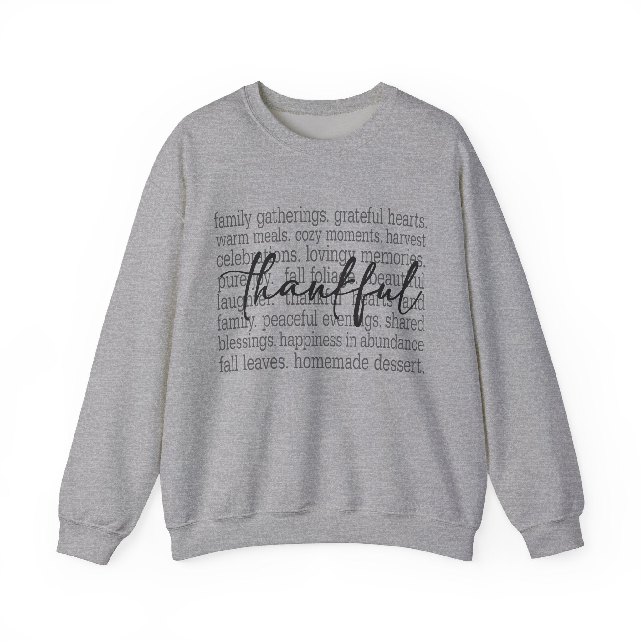 Thankful Gratitude Thanksgiving Womens Sweatshirt