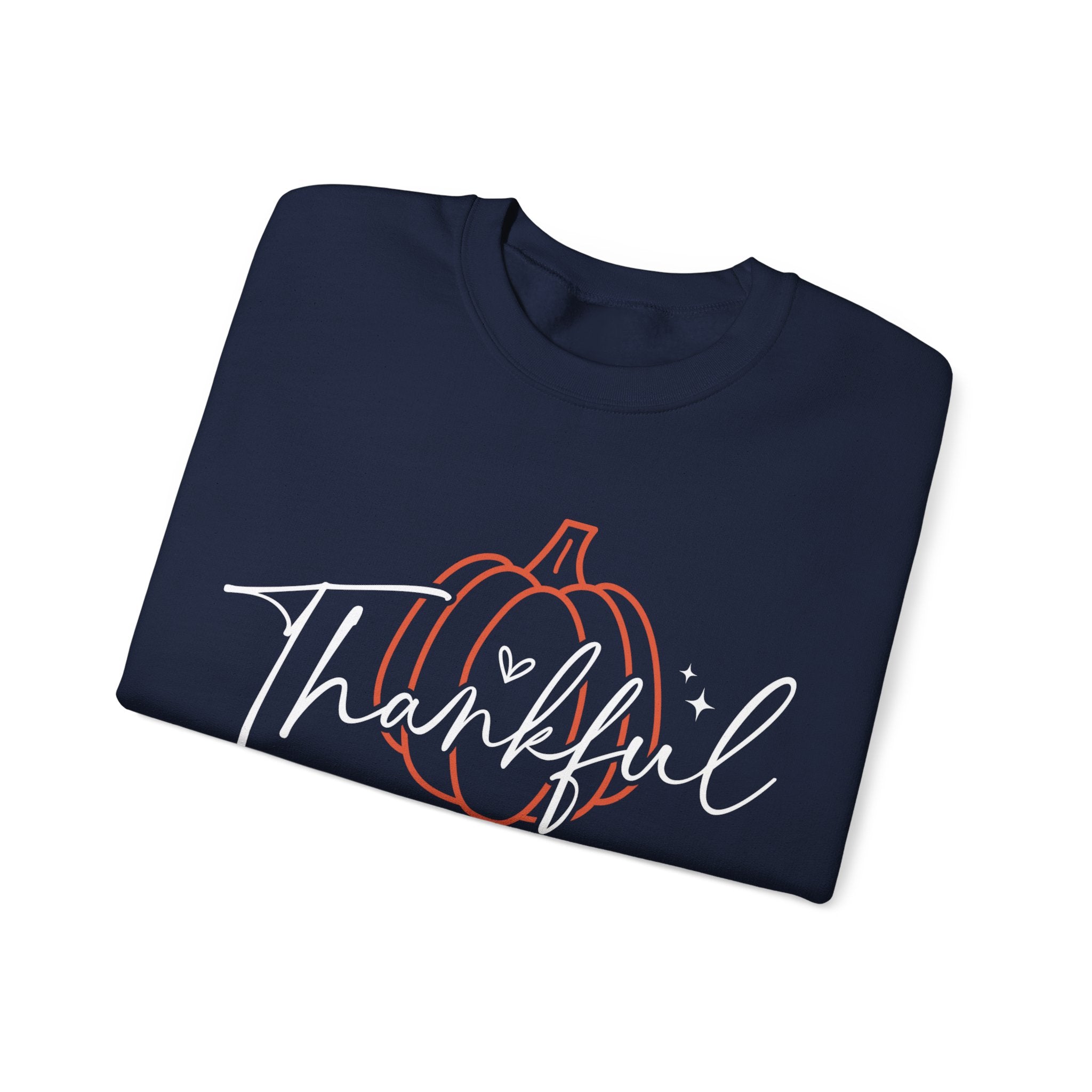 Thankful Pumpkin Womens Thanksgiving Sweatshirt