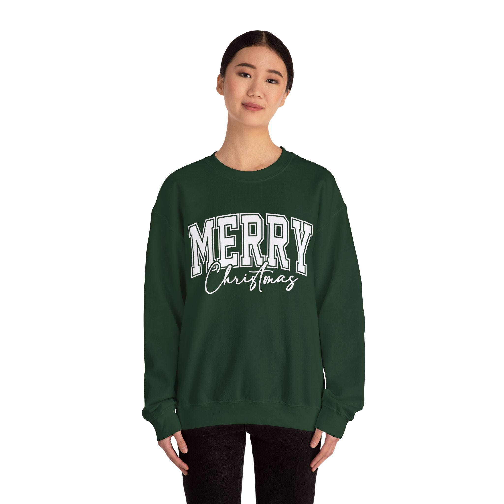 Merry Christmas Womens Christmas Sweatshirt | Womens Holiday Sweater