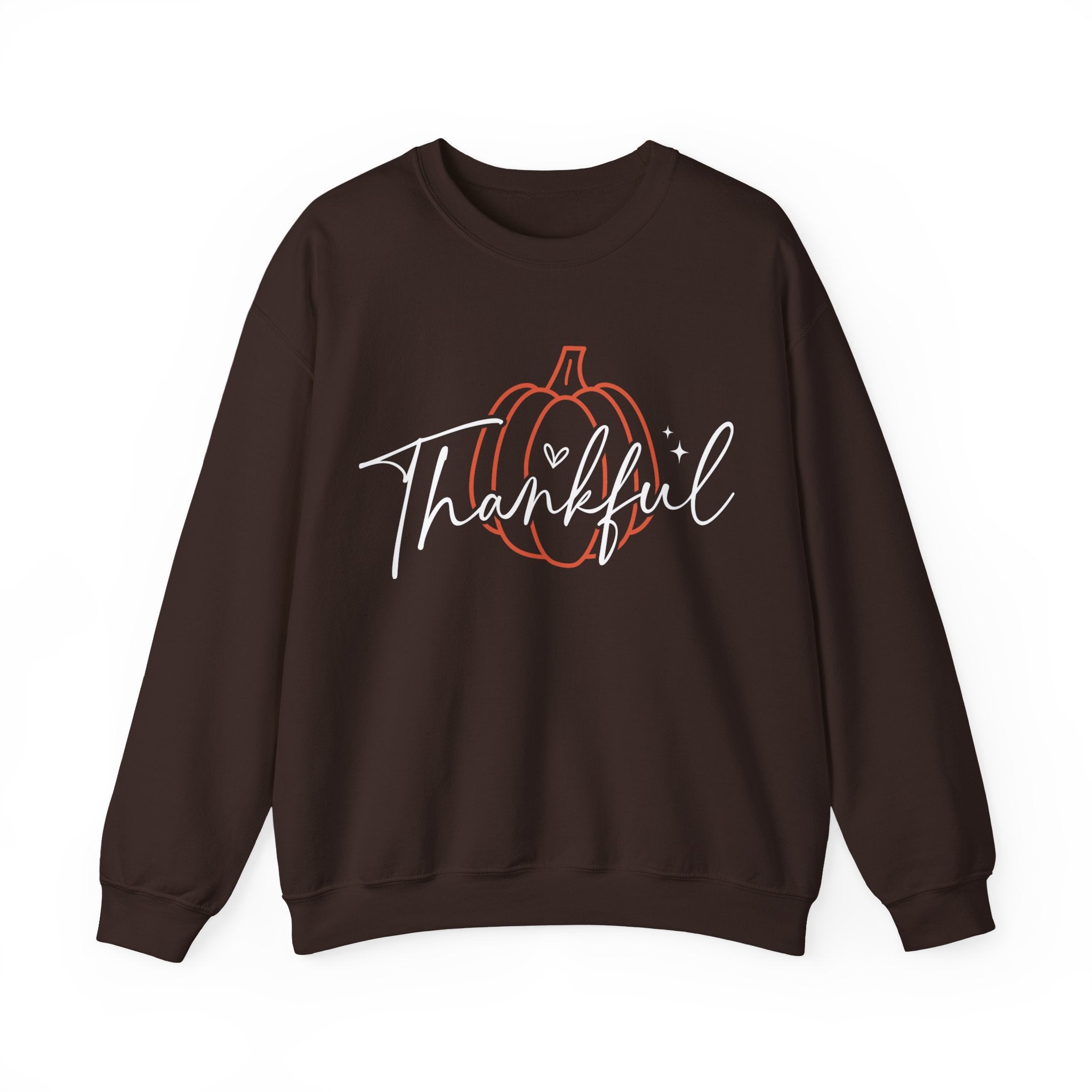 Thankful Pumpkin Womens Thanksgiving Sweatshirt