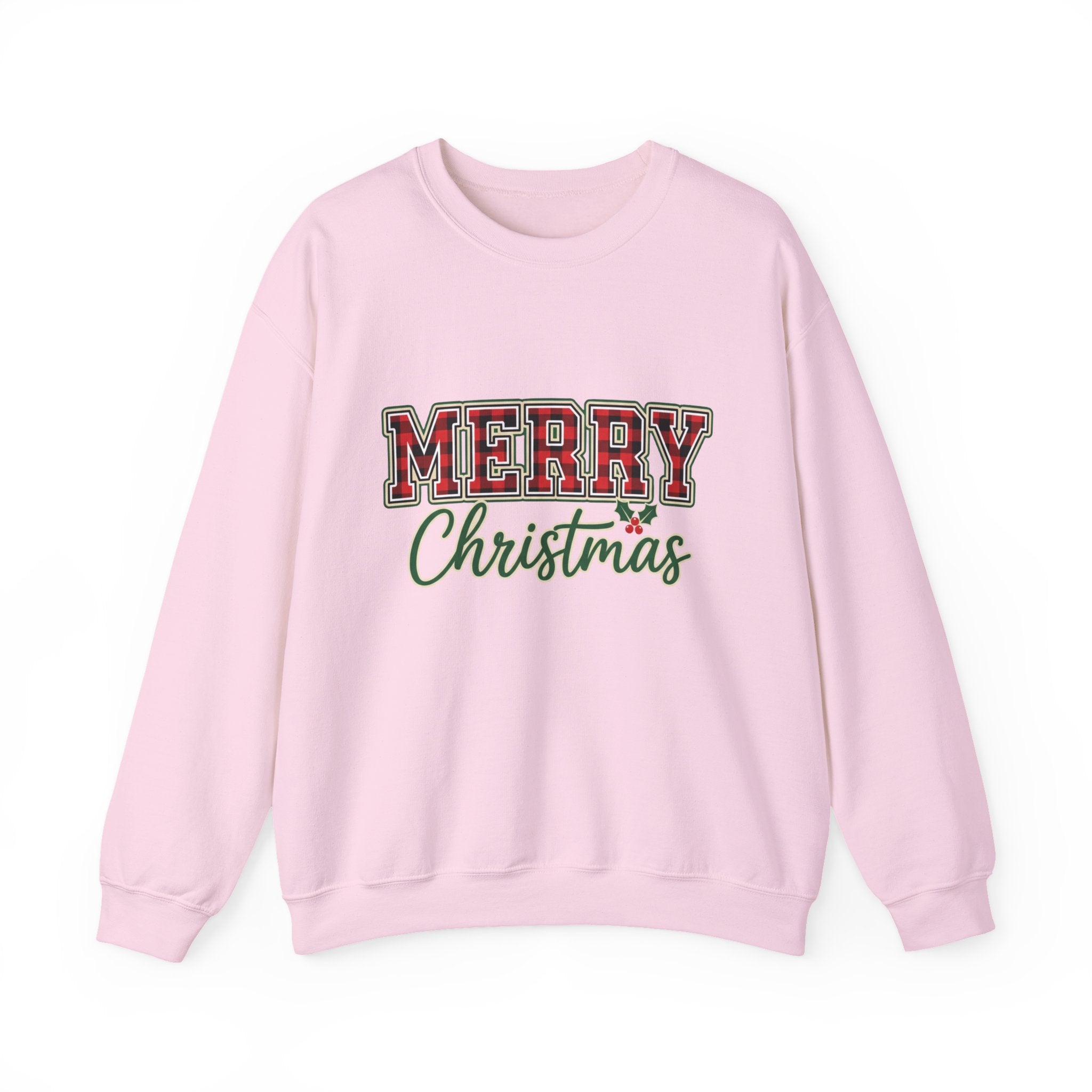 Classic Merry Christmas Womens Christmas Sweatshirt | Holiday Sweater for Women