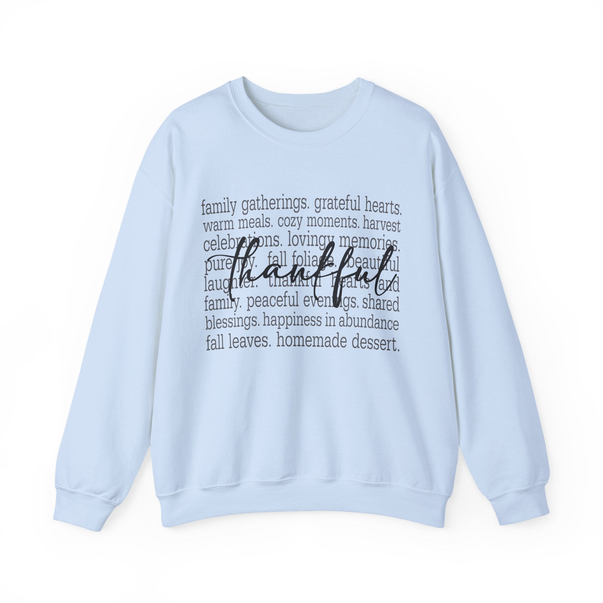 Thankful Gratitude Thanksgiving Womens Sweatshirt
