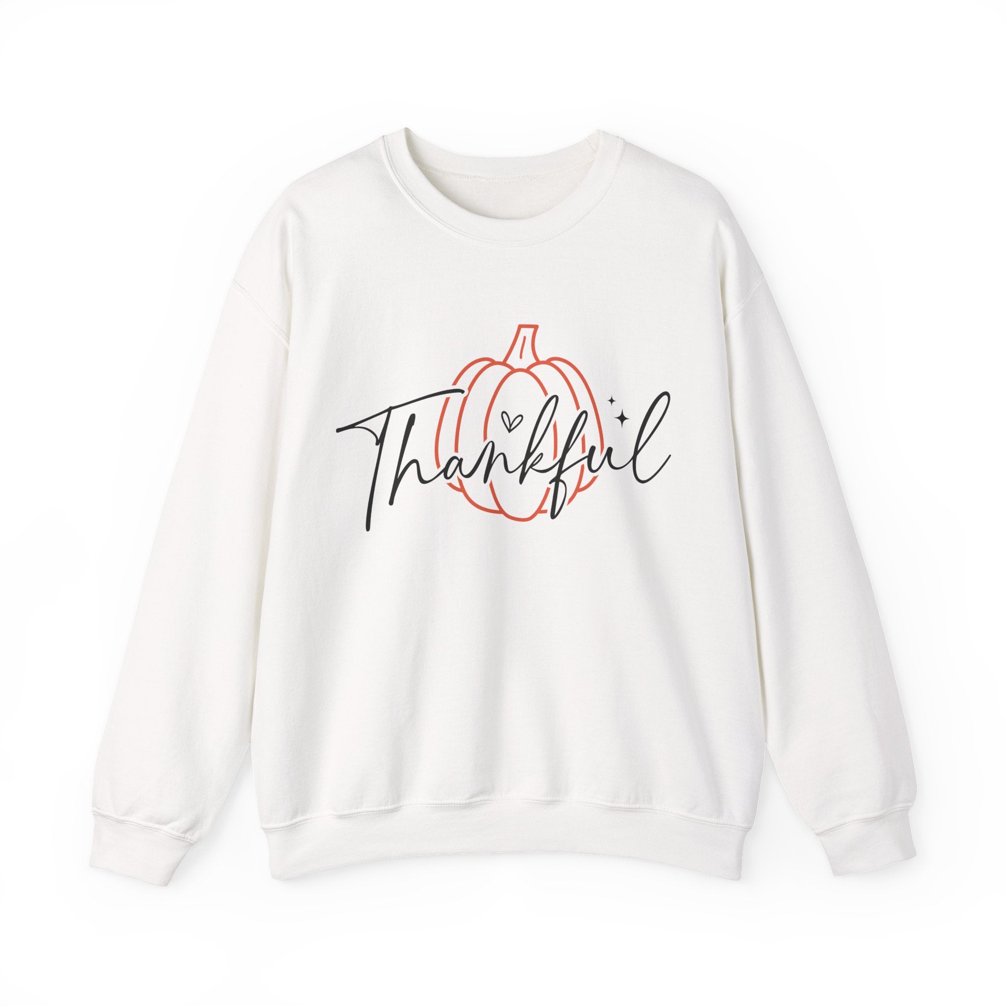 Thankful Pumpkin Womens Thanksgiving Sweatshirt