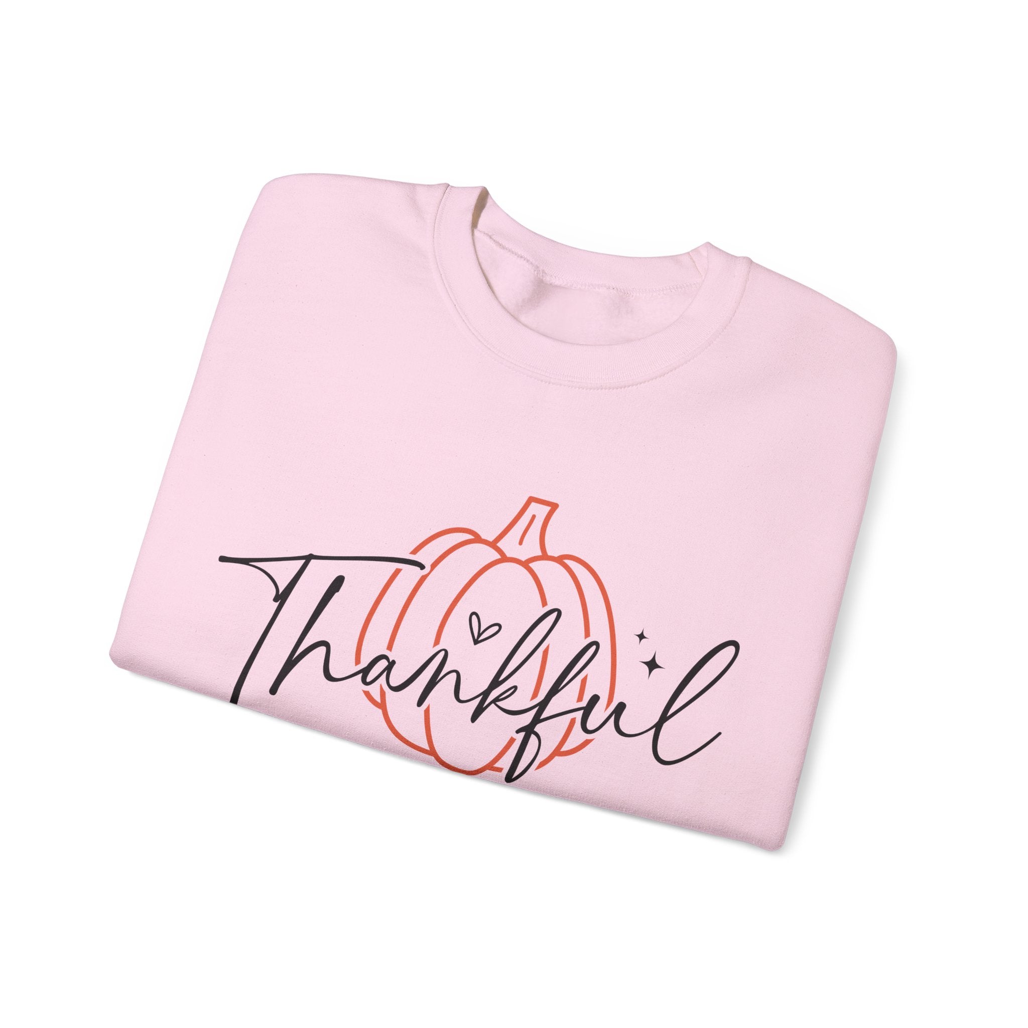 Thankful Pumpkin Womens Thanksgiving Sweatshirt