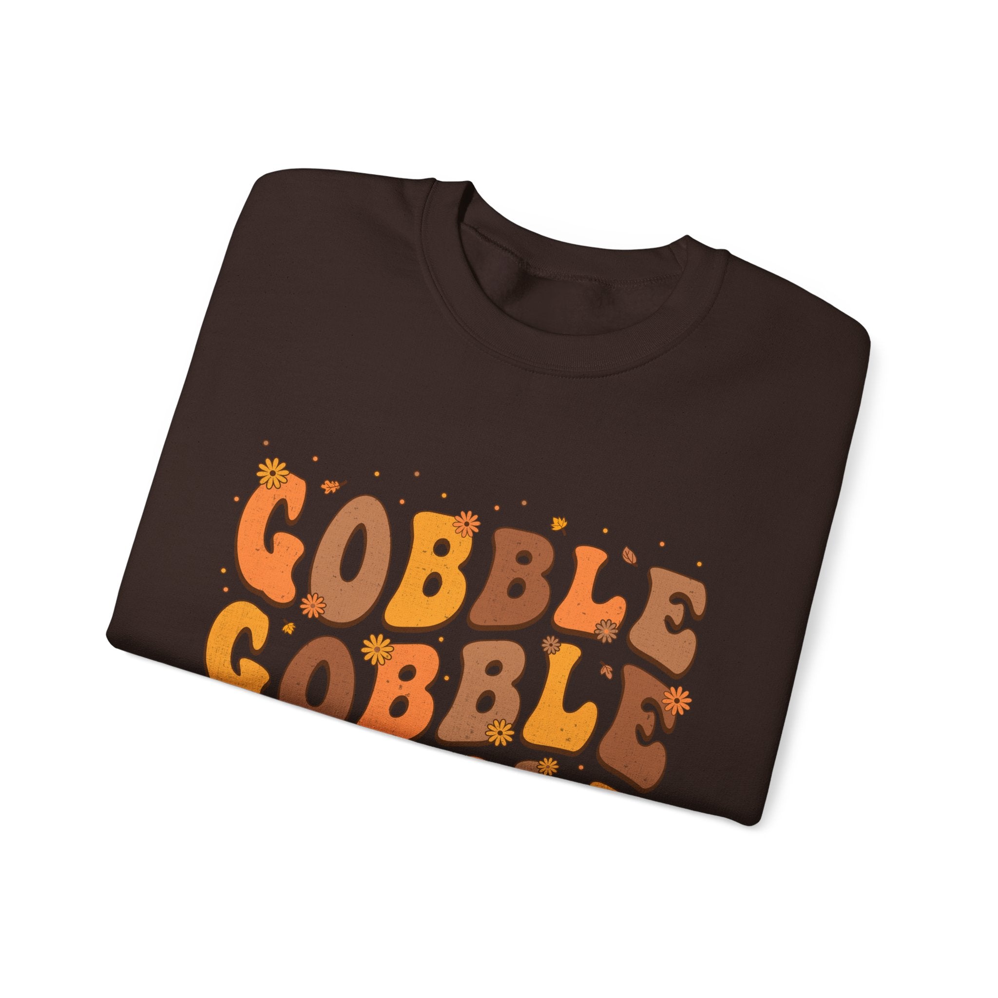 Gobble Gobble Gobble Retro Thanksgiving Sweatshirt