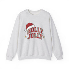 Holly Jolly Santa Hat Sweatshirt | Womens Christmas Sweatshirt