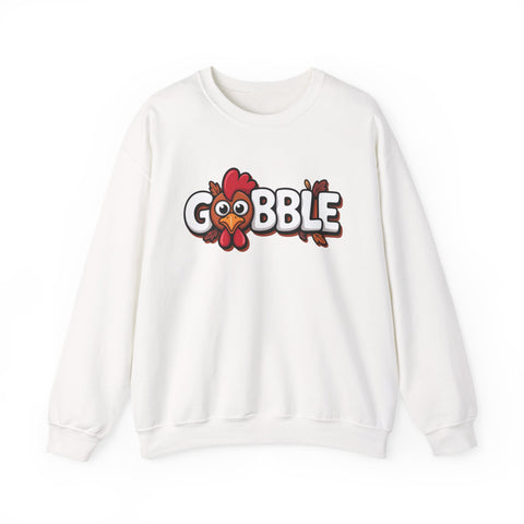 Gobble Turkey Thanksgiving Holiday Sweatshirt