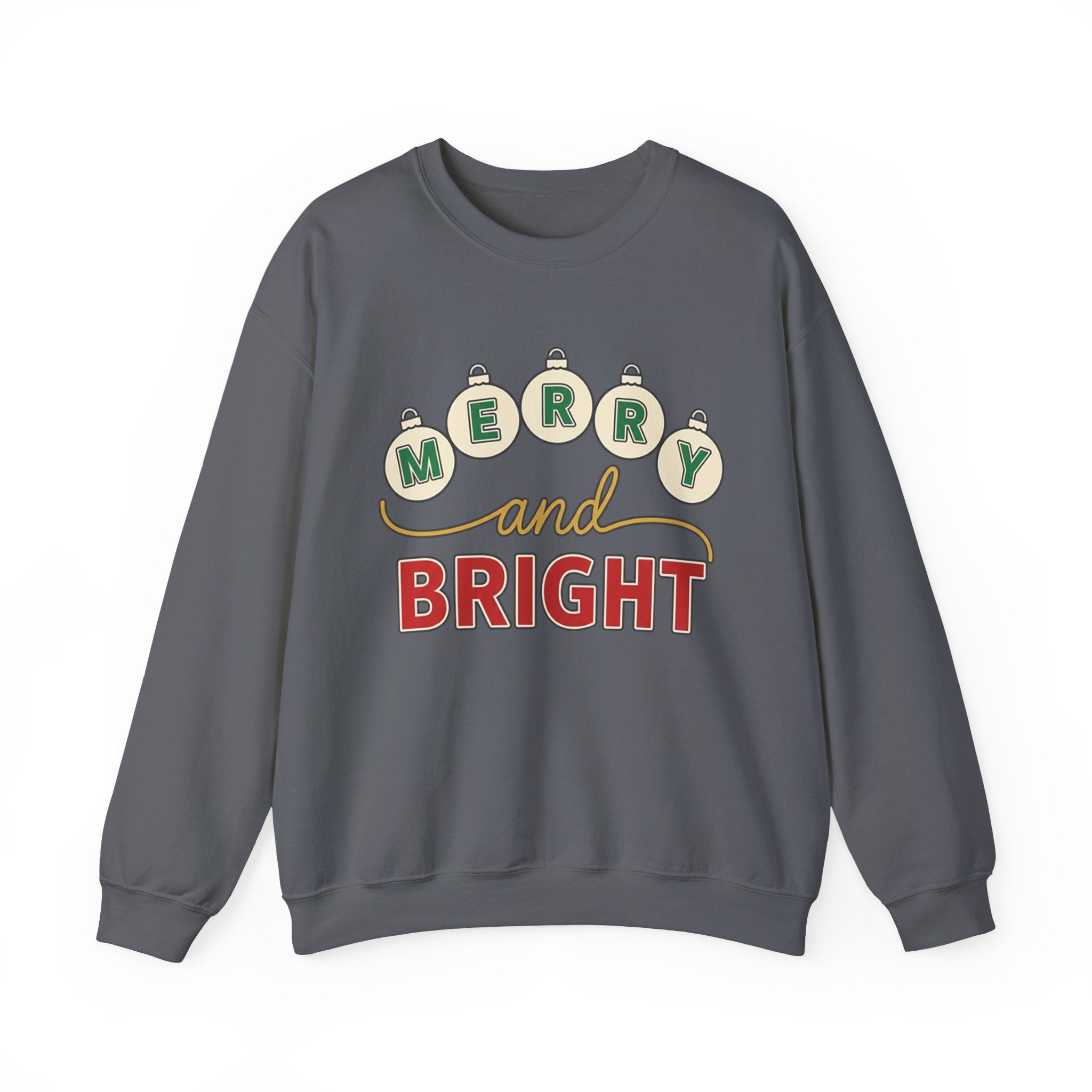 Merry and Bright Womens Christmas Ornaments Sweatshirt