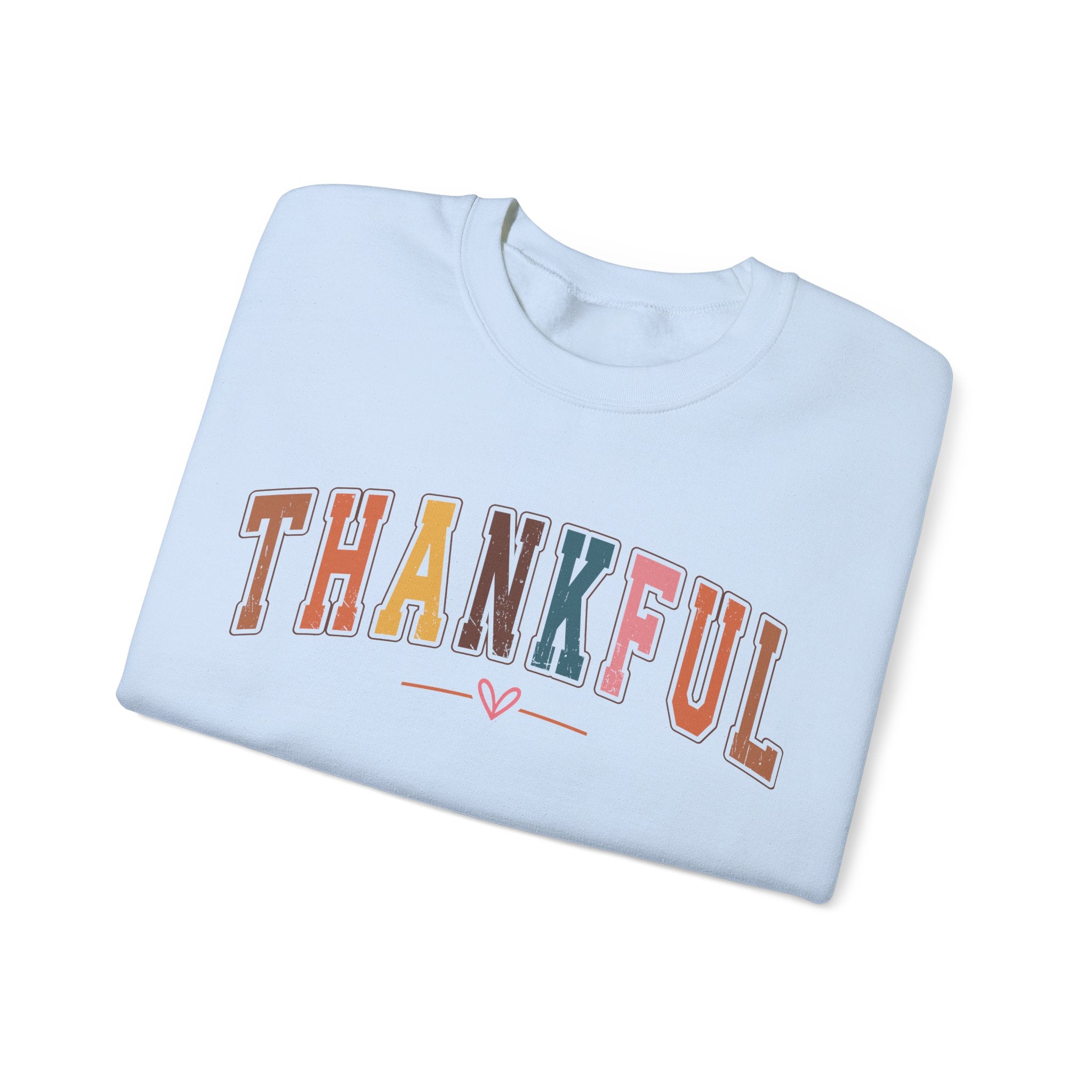 Thankful Multicolor Varsity Sweatshirt