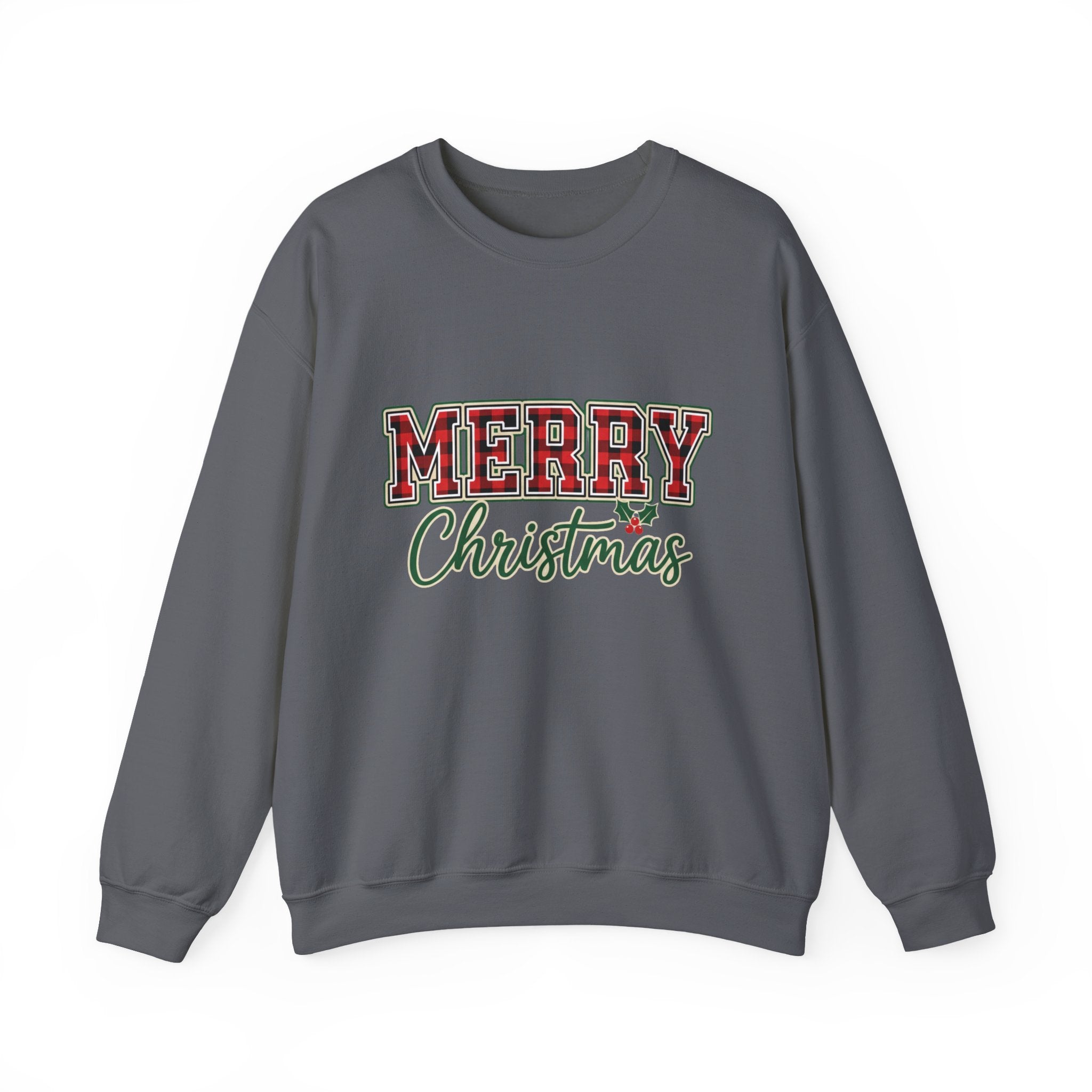 Classic Merry Christmas Womens Christmas Sweatshirt | Holiday Sweater for Women