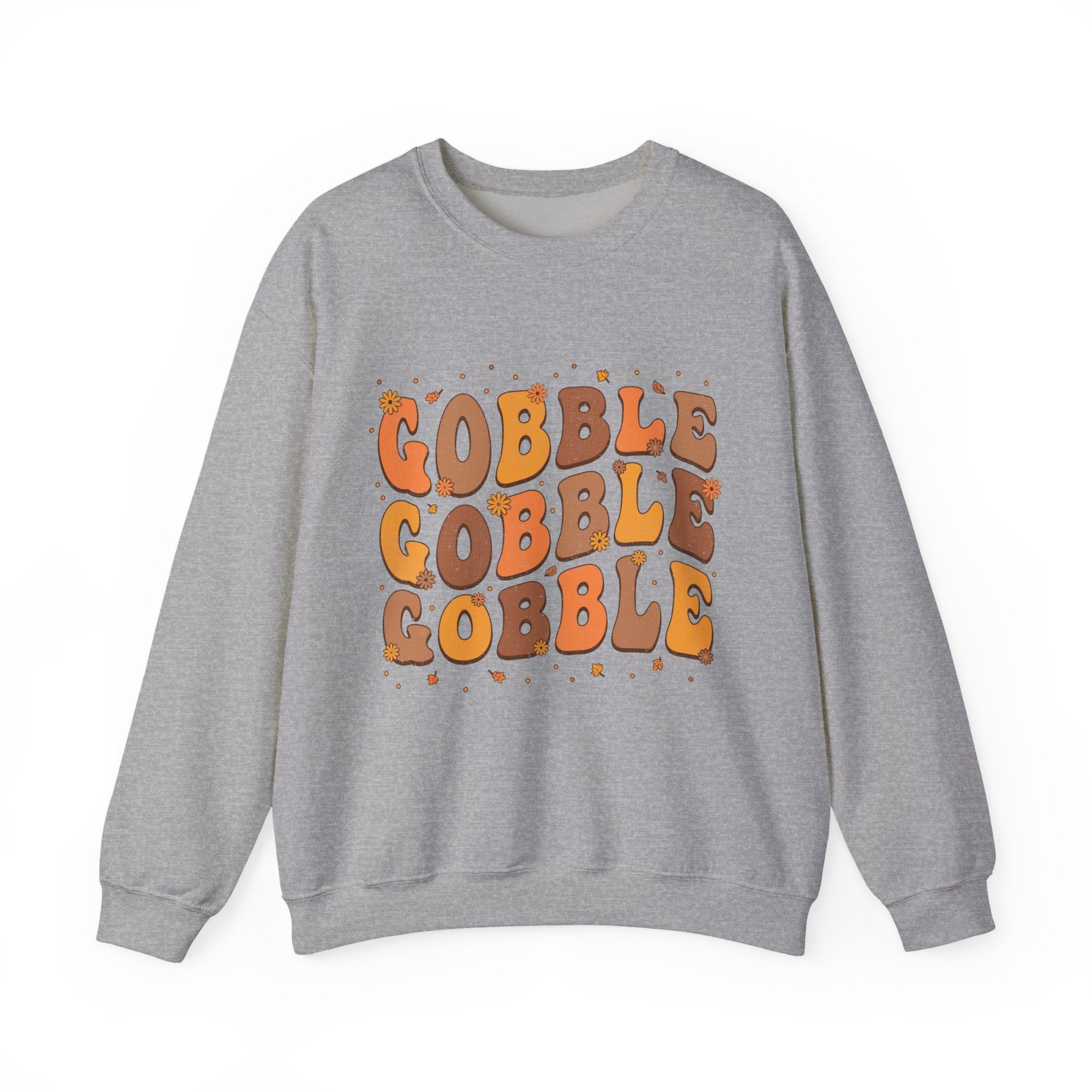 Gobble Gobble Gobble Retro Thanksgiving Sweatshirt