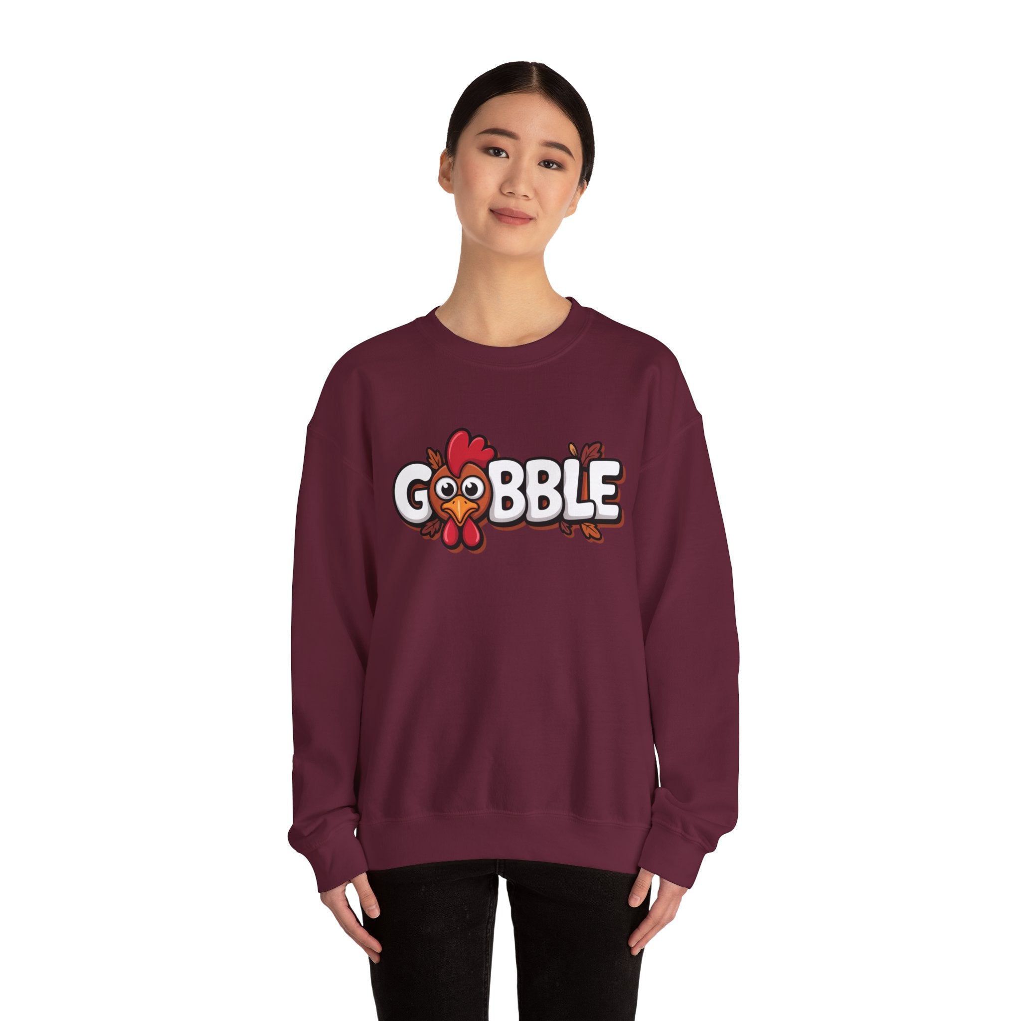 Gobble Turkey Thanksgiving Holiday Sweatshirt
