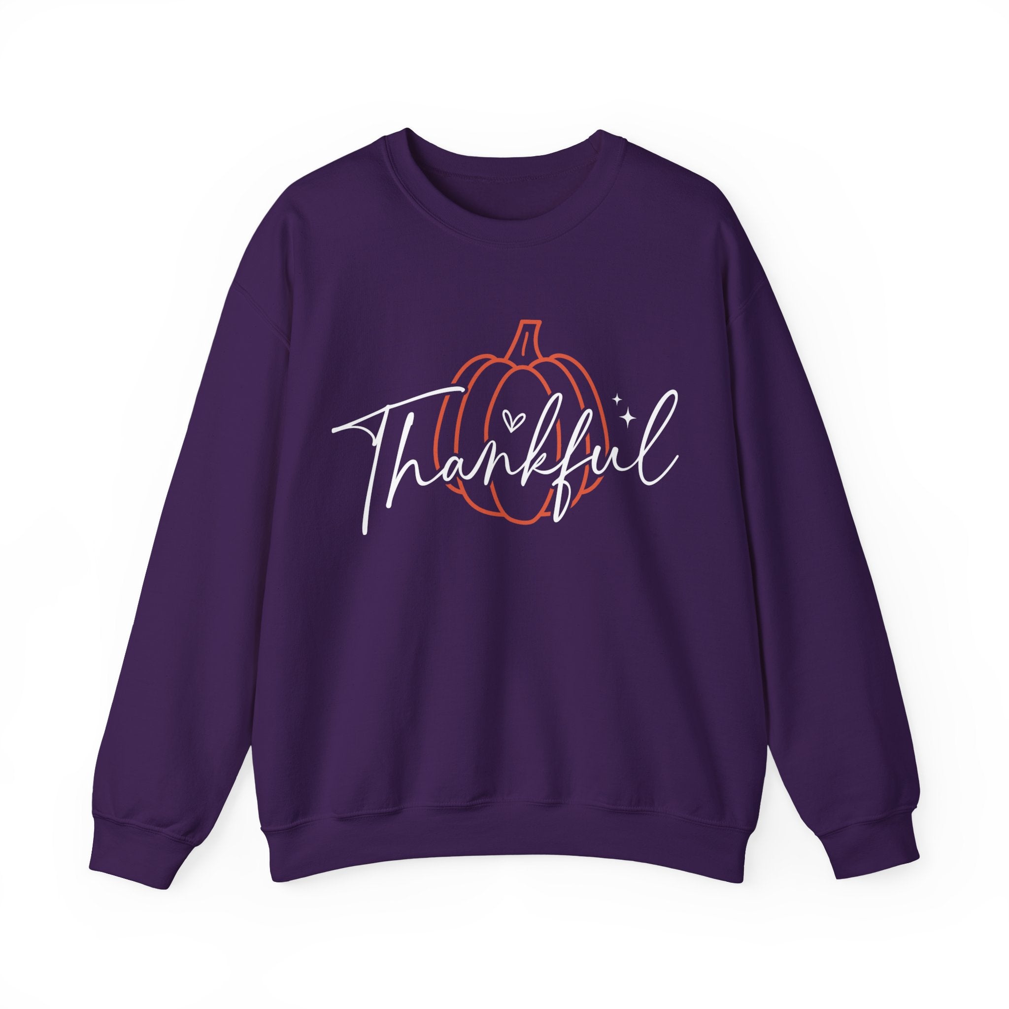 Thankful Pumpkin Womens Thanksgiving Sweatshirt