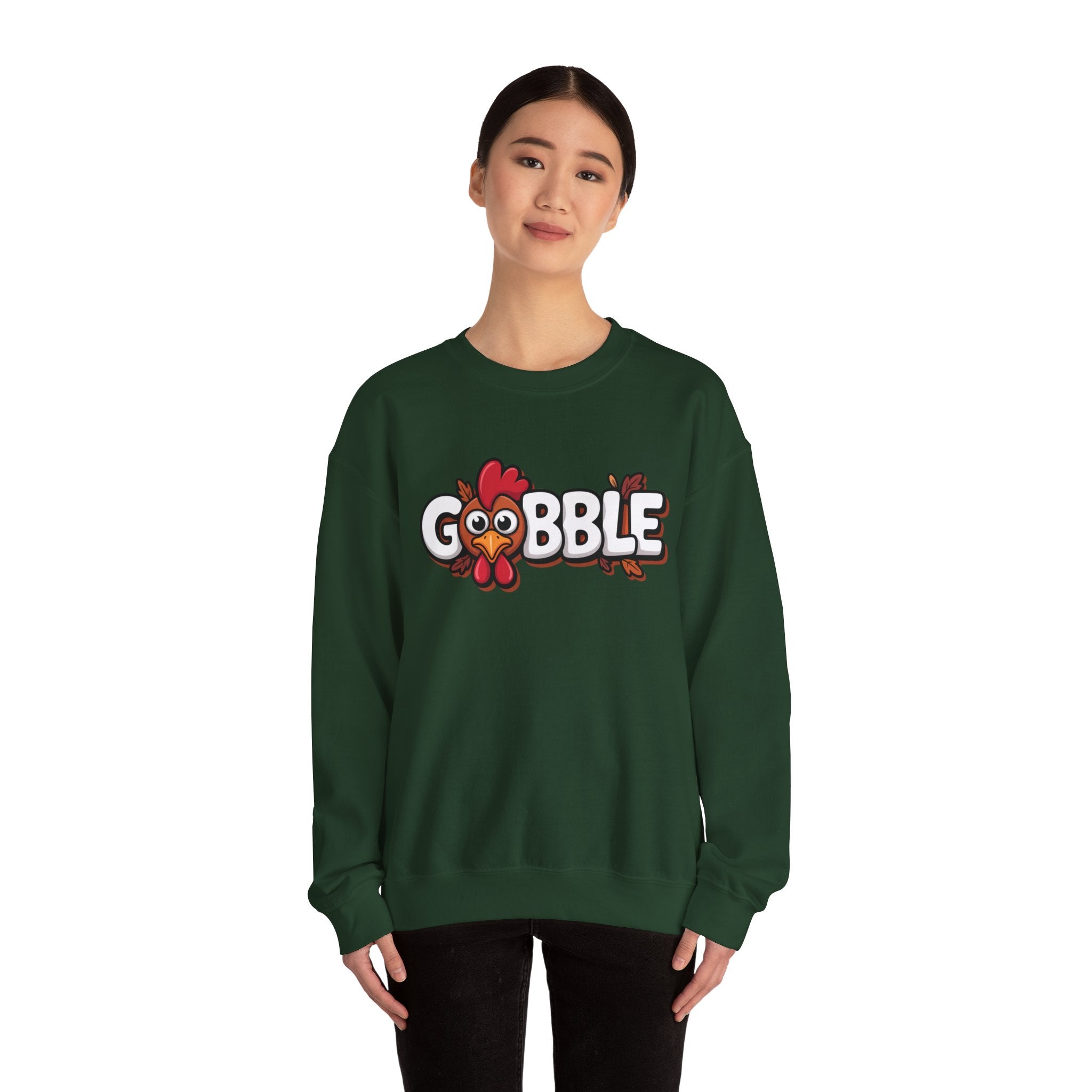 Gobble Turkey Thanksgiving Holiday Sweatshirt