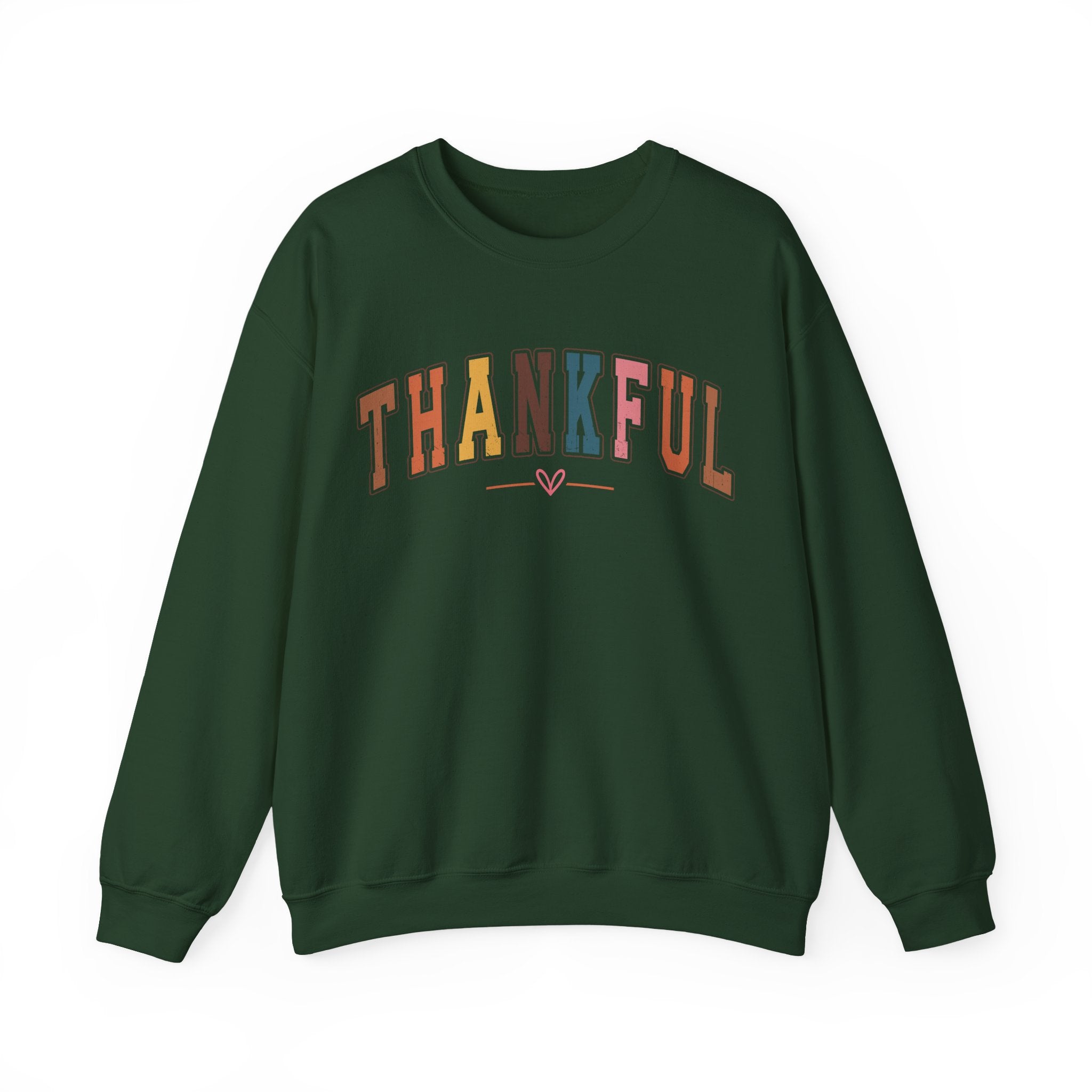Thankful Multicolor Varsity Sweatshirt