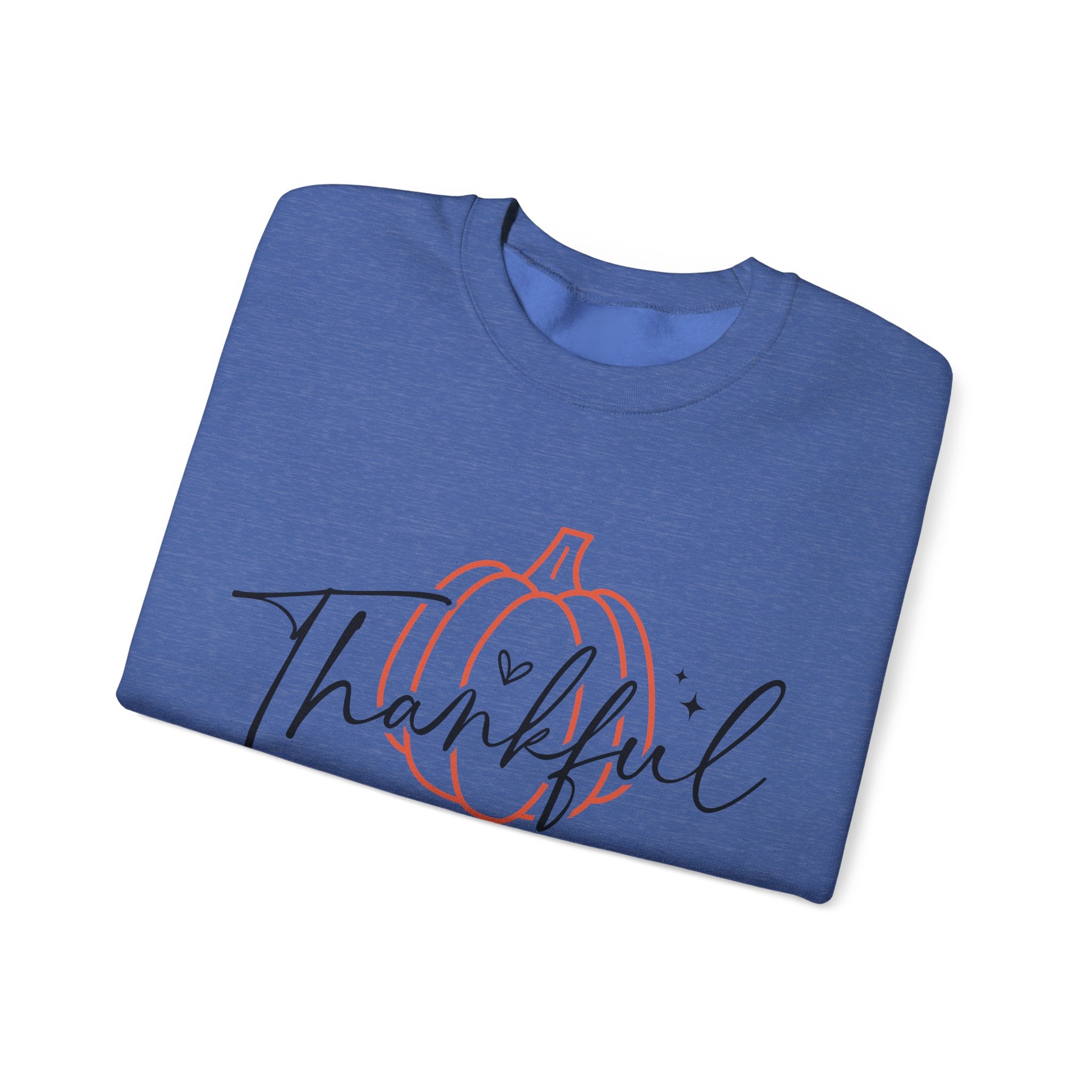 Thankful Pumpkin Womens Thanksgiving Sweatshirt