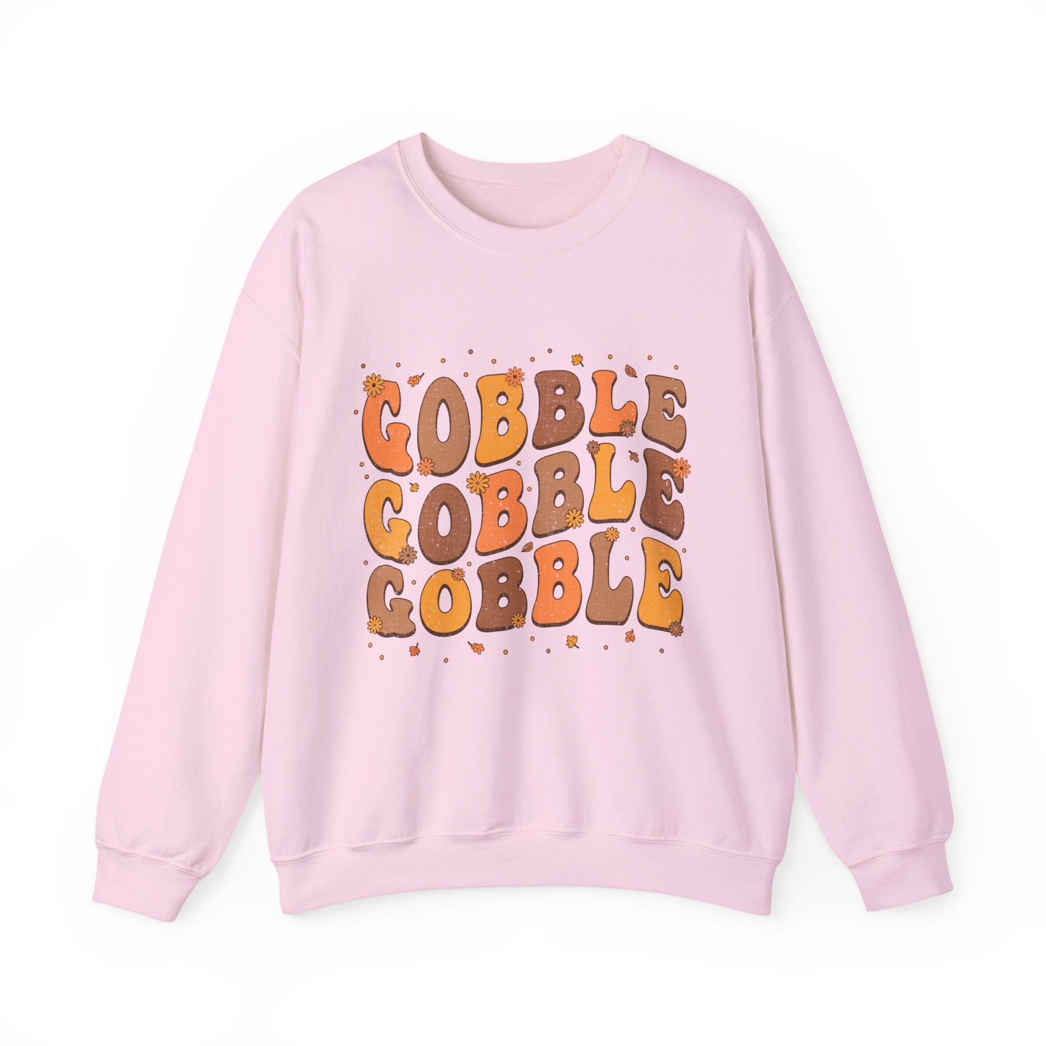 Gobble Gobble Gobble Retro Thanksgiving Sweatshirt