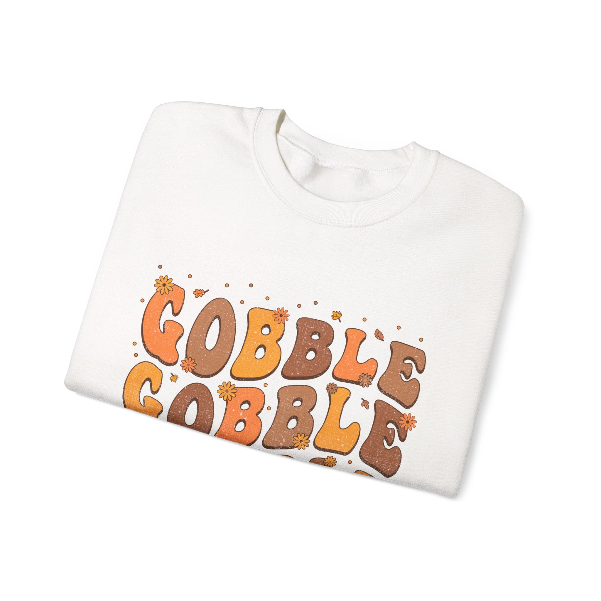 Gobble Gobble Gobble Retro Thanksgiving Sweatshirt