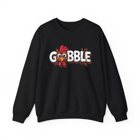 Gobble Turkey Thanksgiving Holiday Sweatshirt