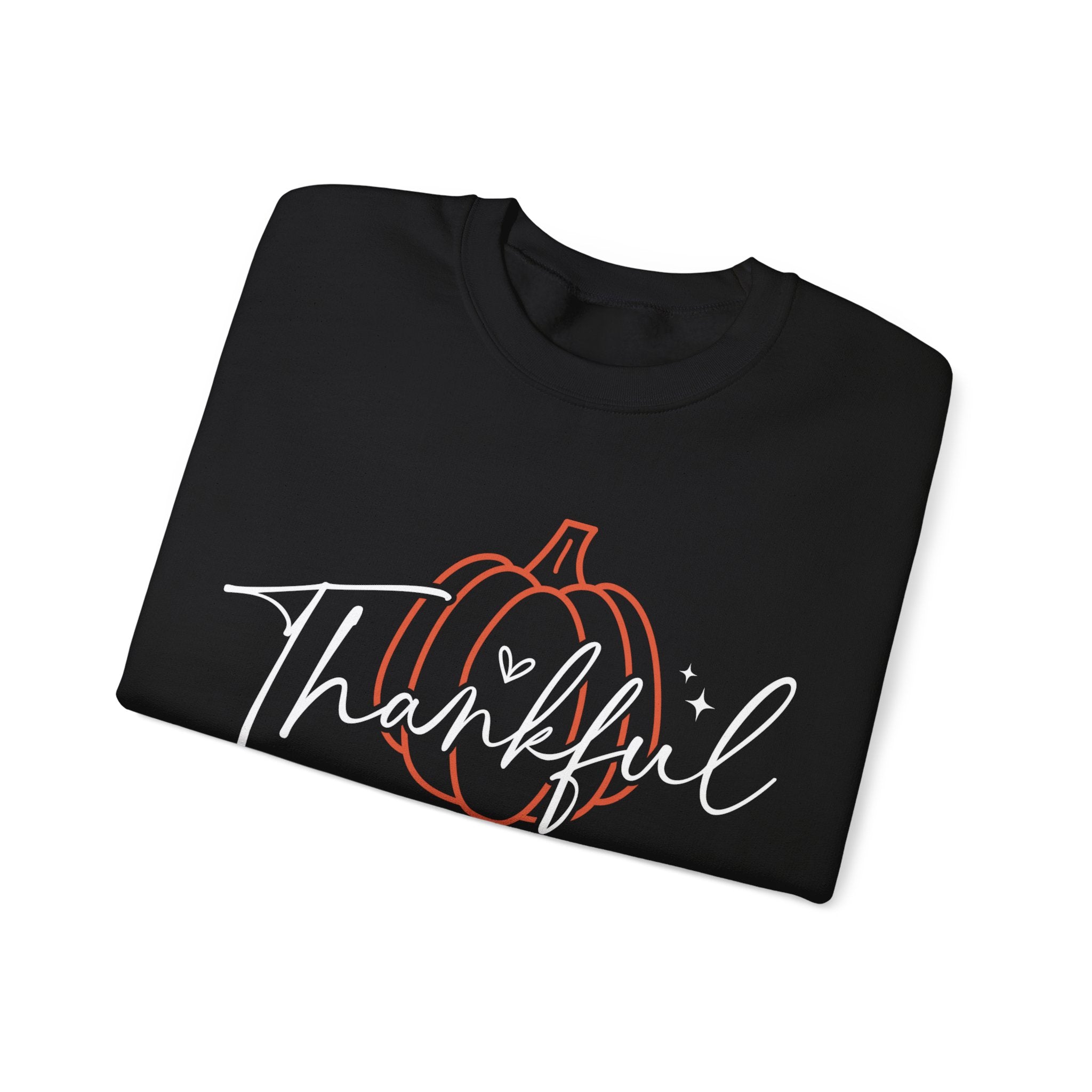 Thankful Pumpkin Womens Thanksgiving Sweatshirt