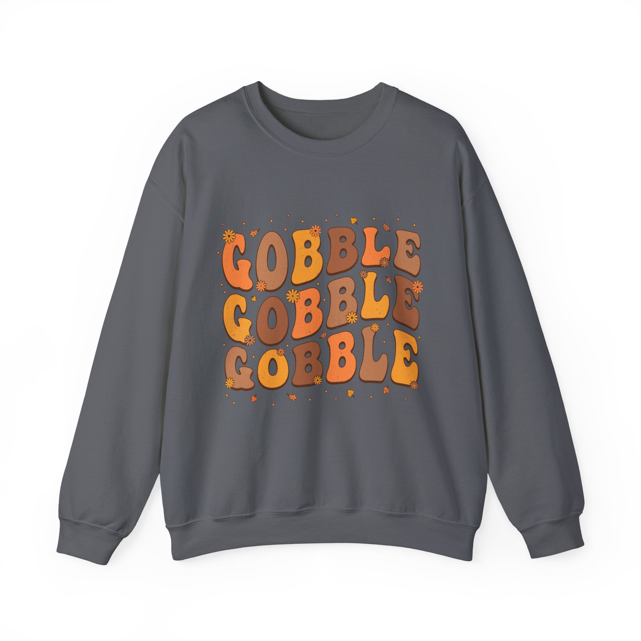 Gobble Gobble Gobble Retro Thanksgiving Sweatshirt