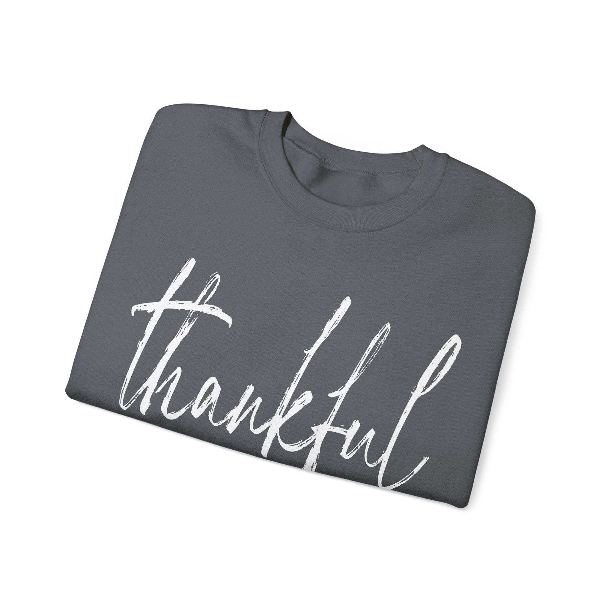 Thankful Always Thanksgiving Crewneck Womens Sweatshirt