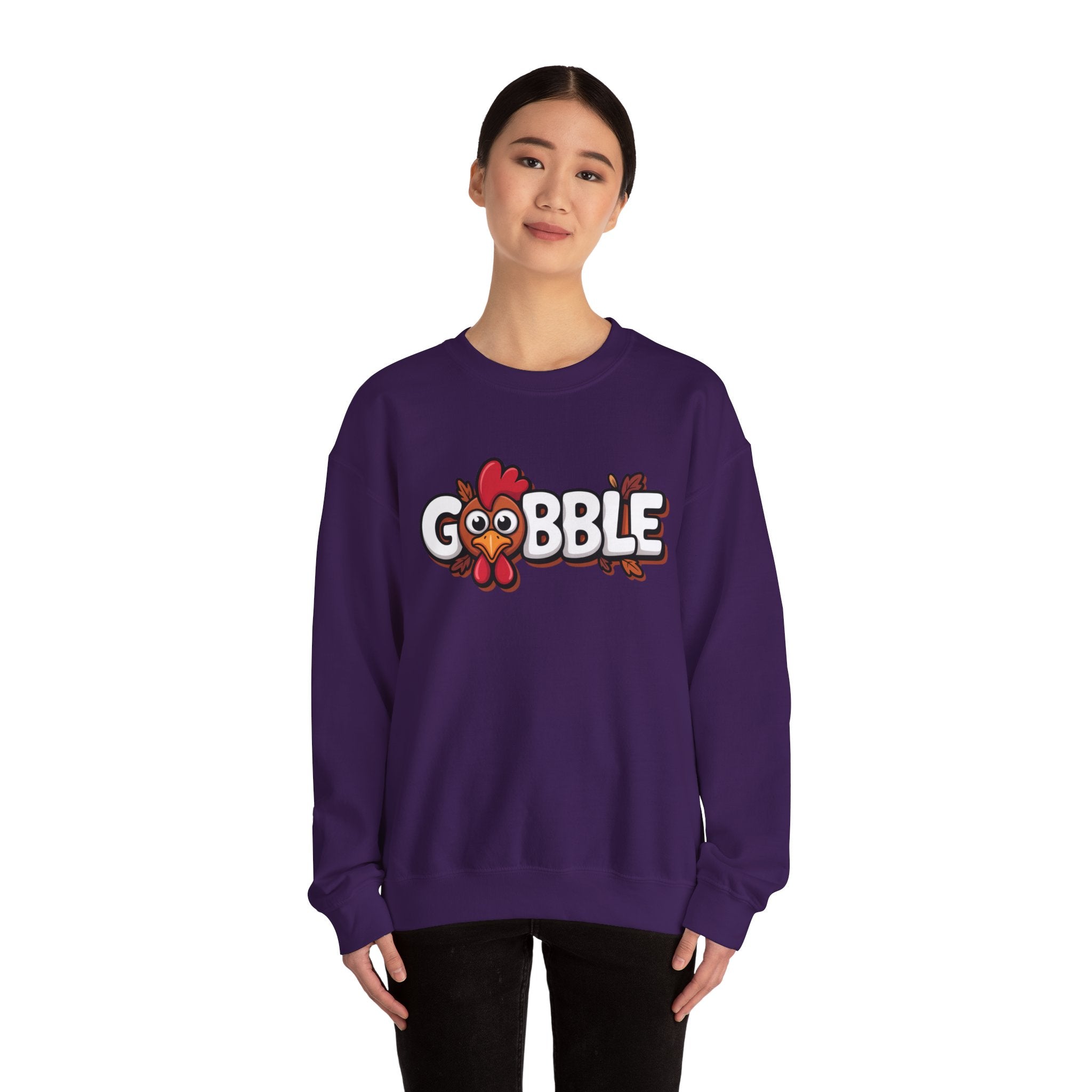 Gobble Turkey Thanksgiving Holiday Sweatshirt