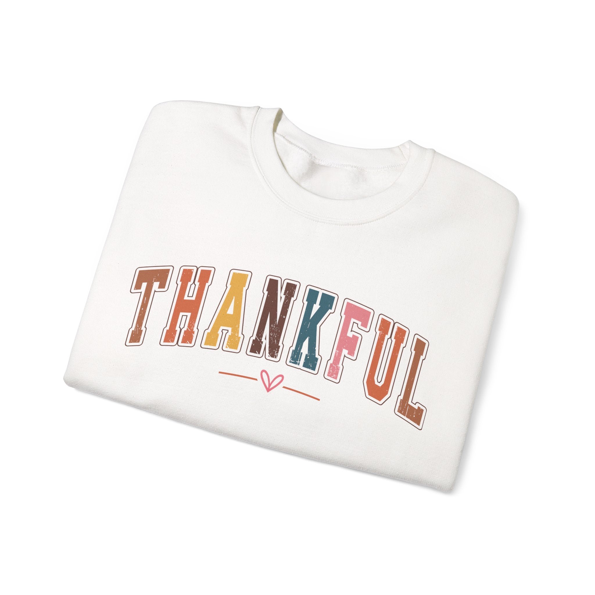 Thankful Multicolor Varsity Sweatshirt