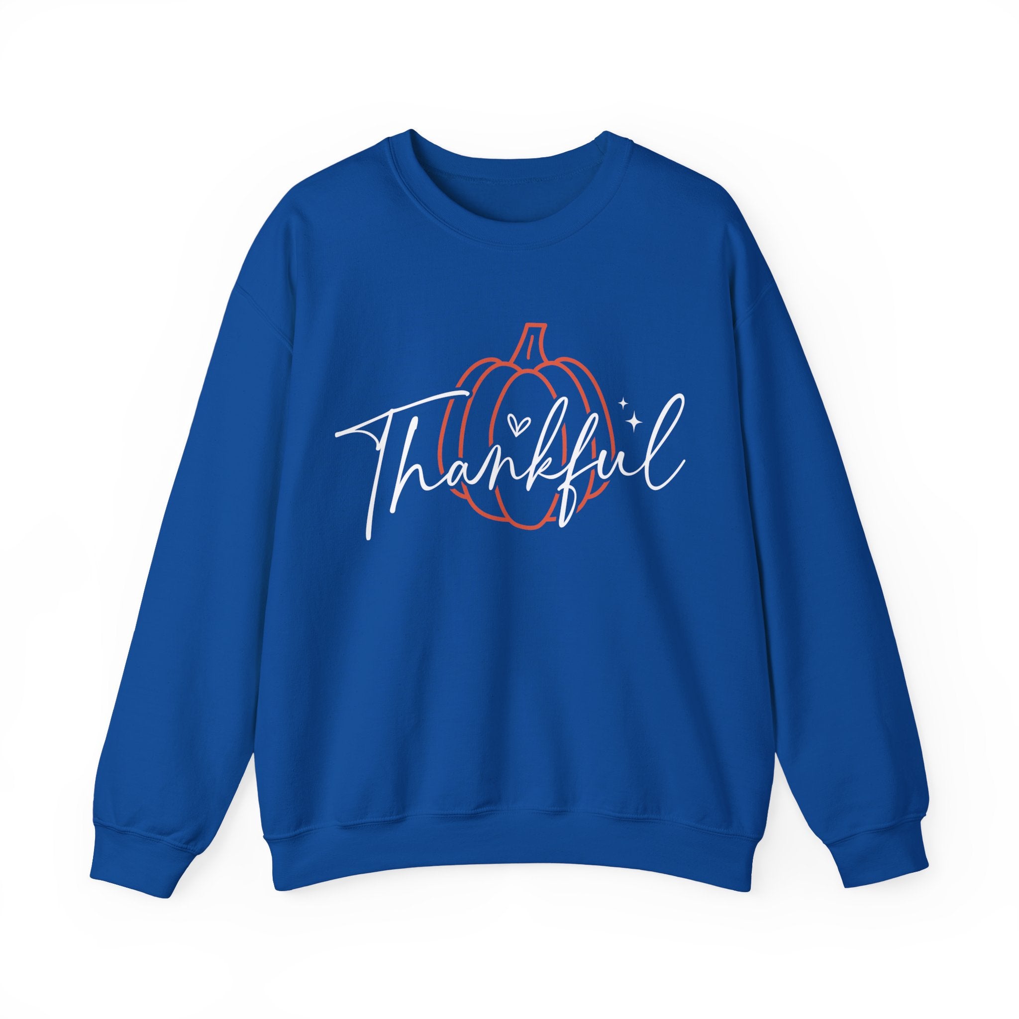 Thankful Pumpkin Womens Thanksgiving Sweatshirt
