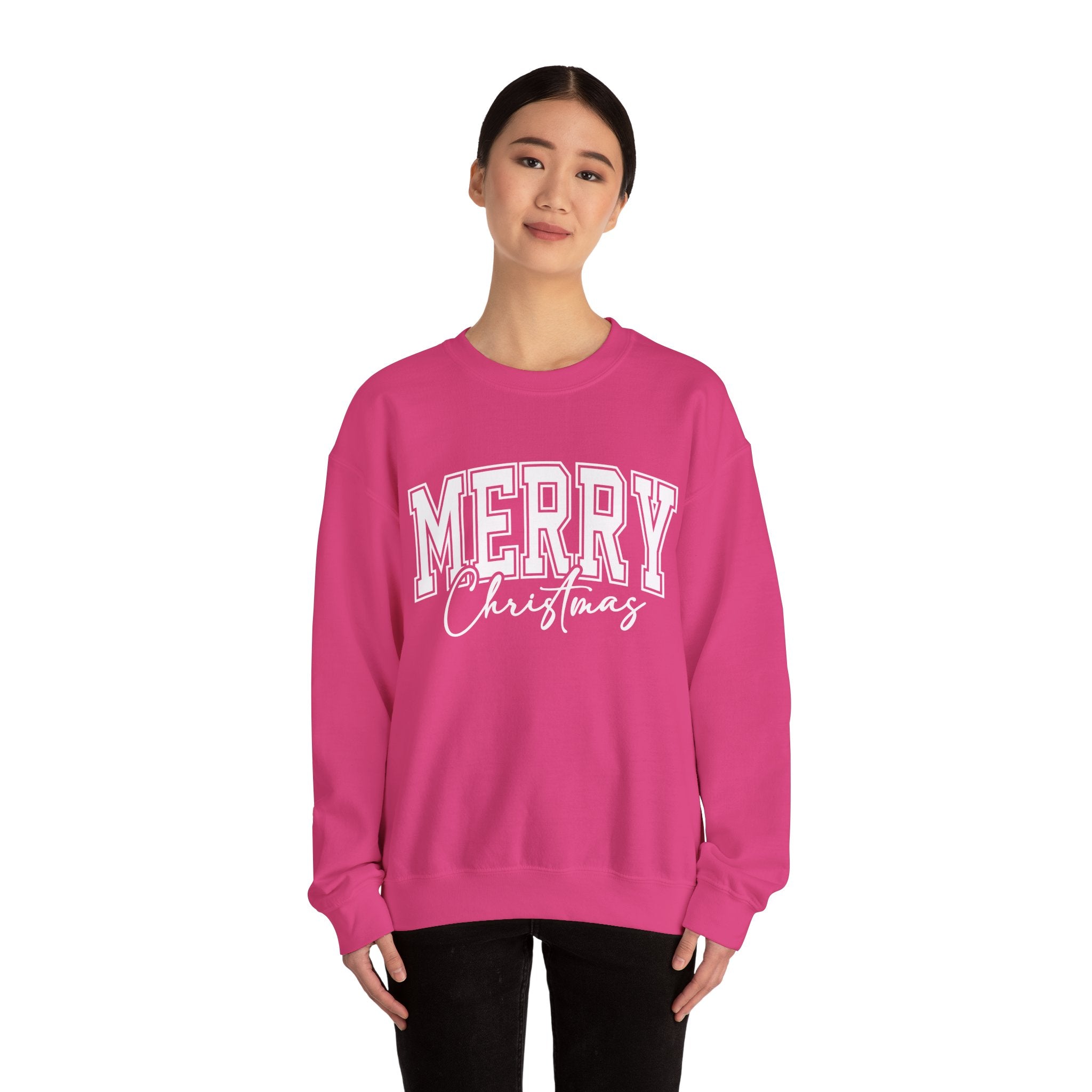 Merry Christmas Womens Christmas Sweatshirt | Womens Holiday Sweater