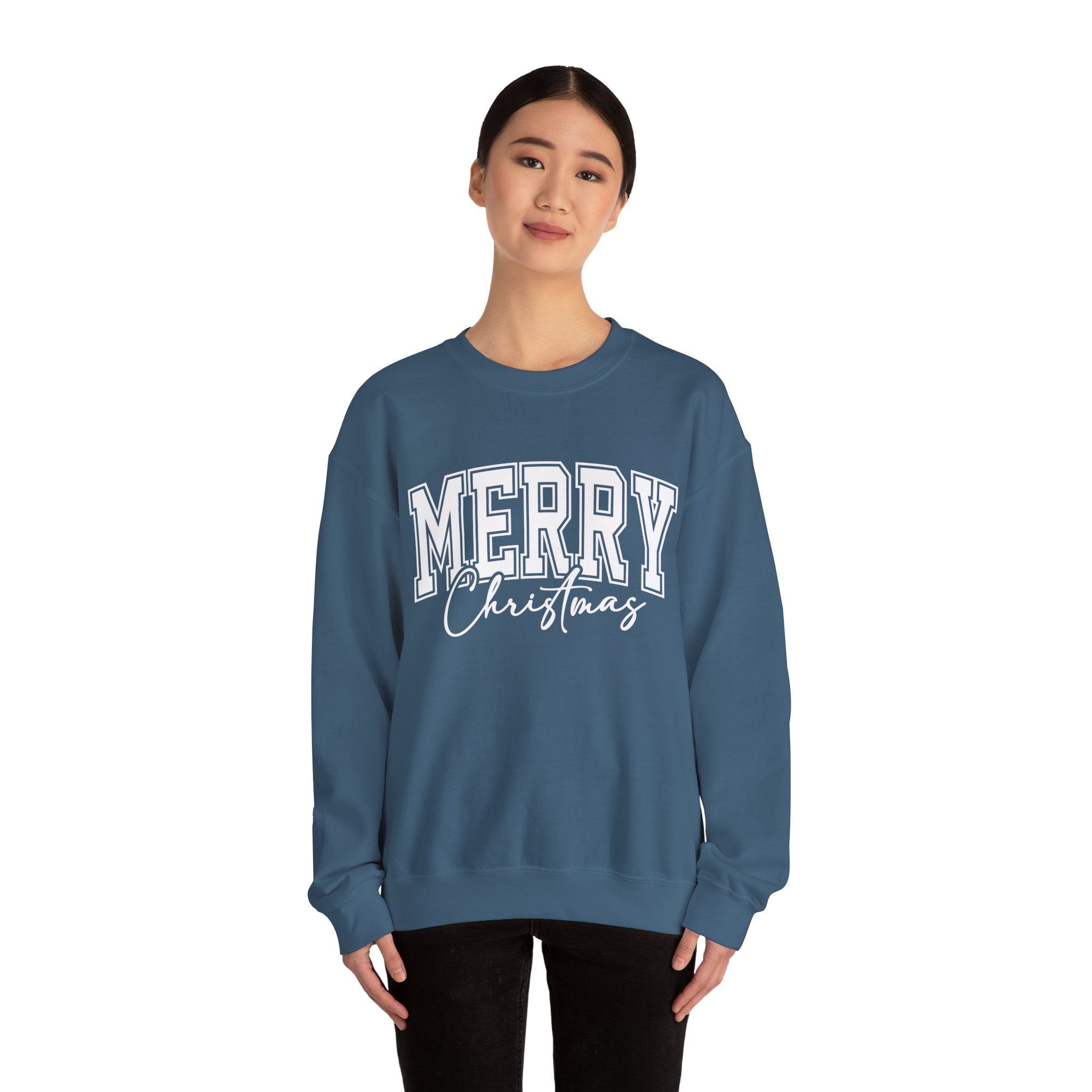 Merry Christmas Womens Christmas Sweatshirt | Womens Holiday Sweater