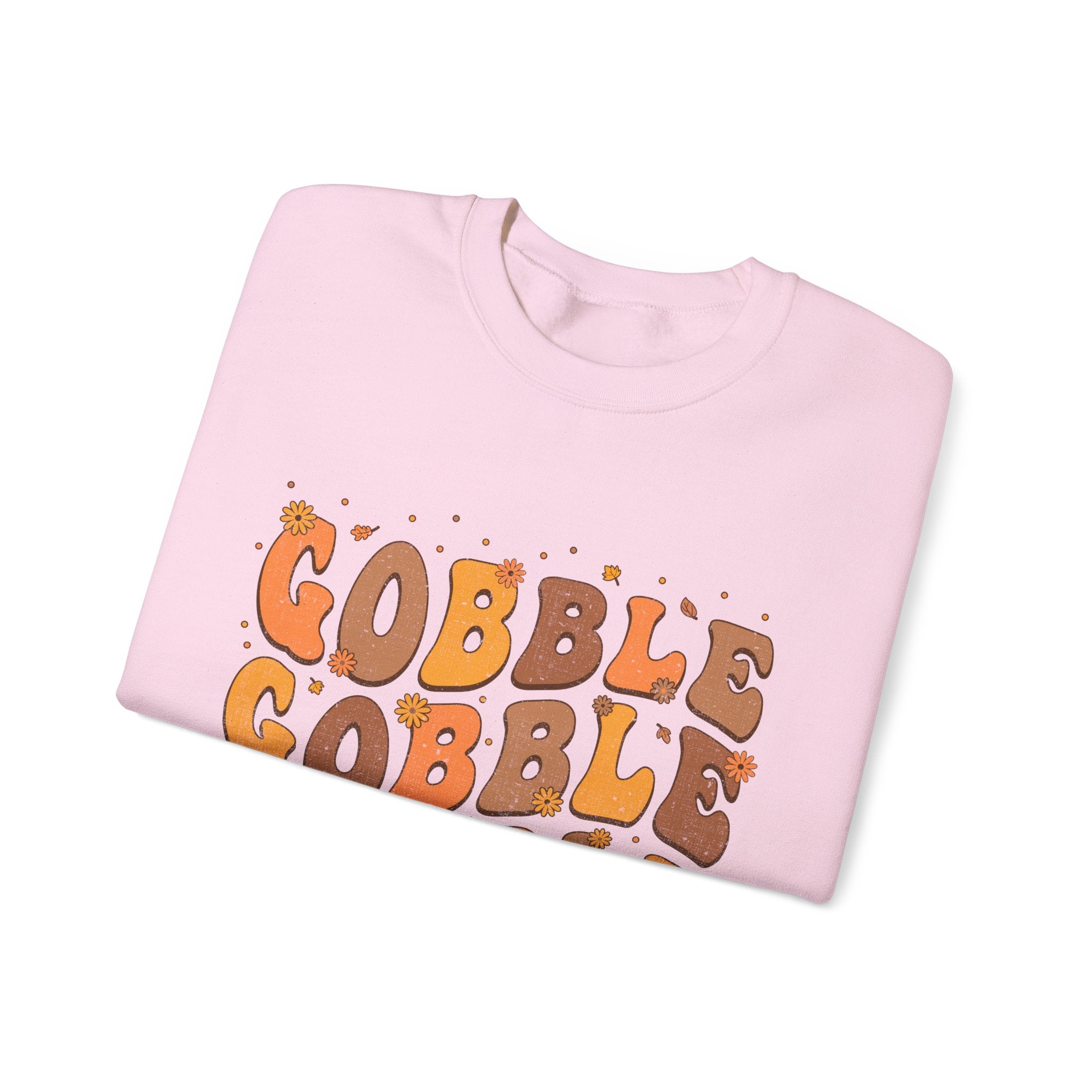 Gobble Gobble Gobble Retro Thanksgiving Sweatshirt