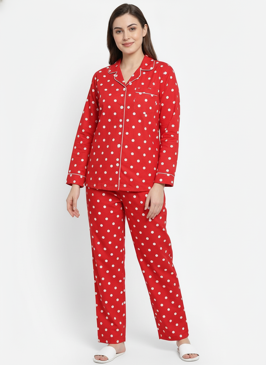 Polka Dots Red-White