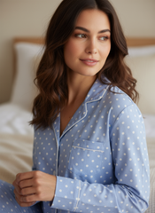 Polka Dots - Blue White