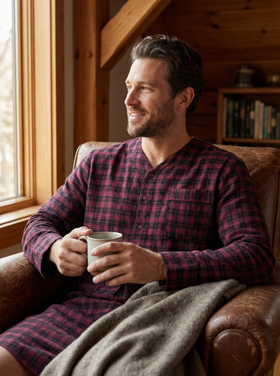 Black-Burgundy Plaid