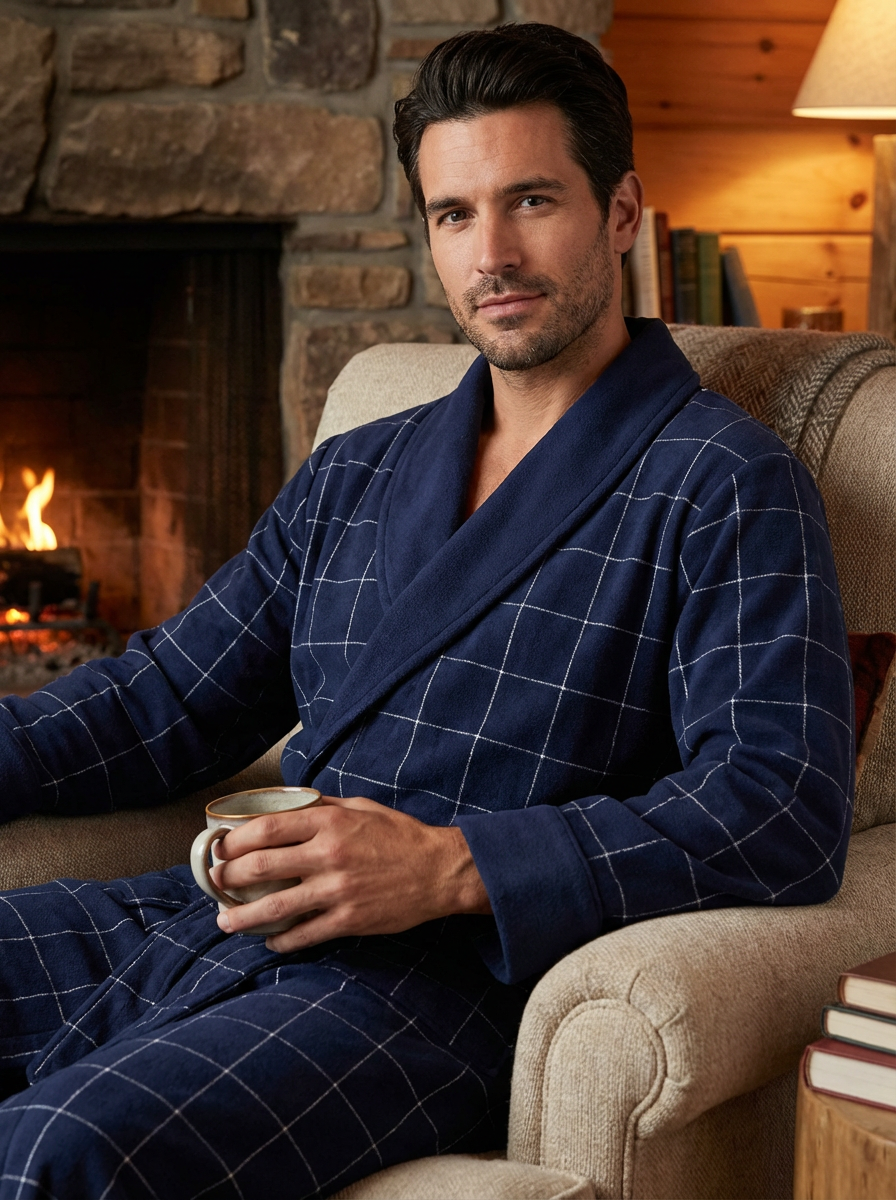 Windowpane Checks - Navy