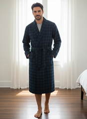 Gingham Green-Navy