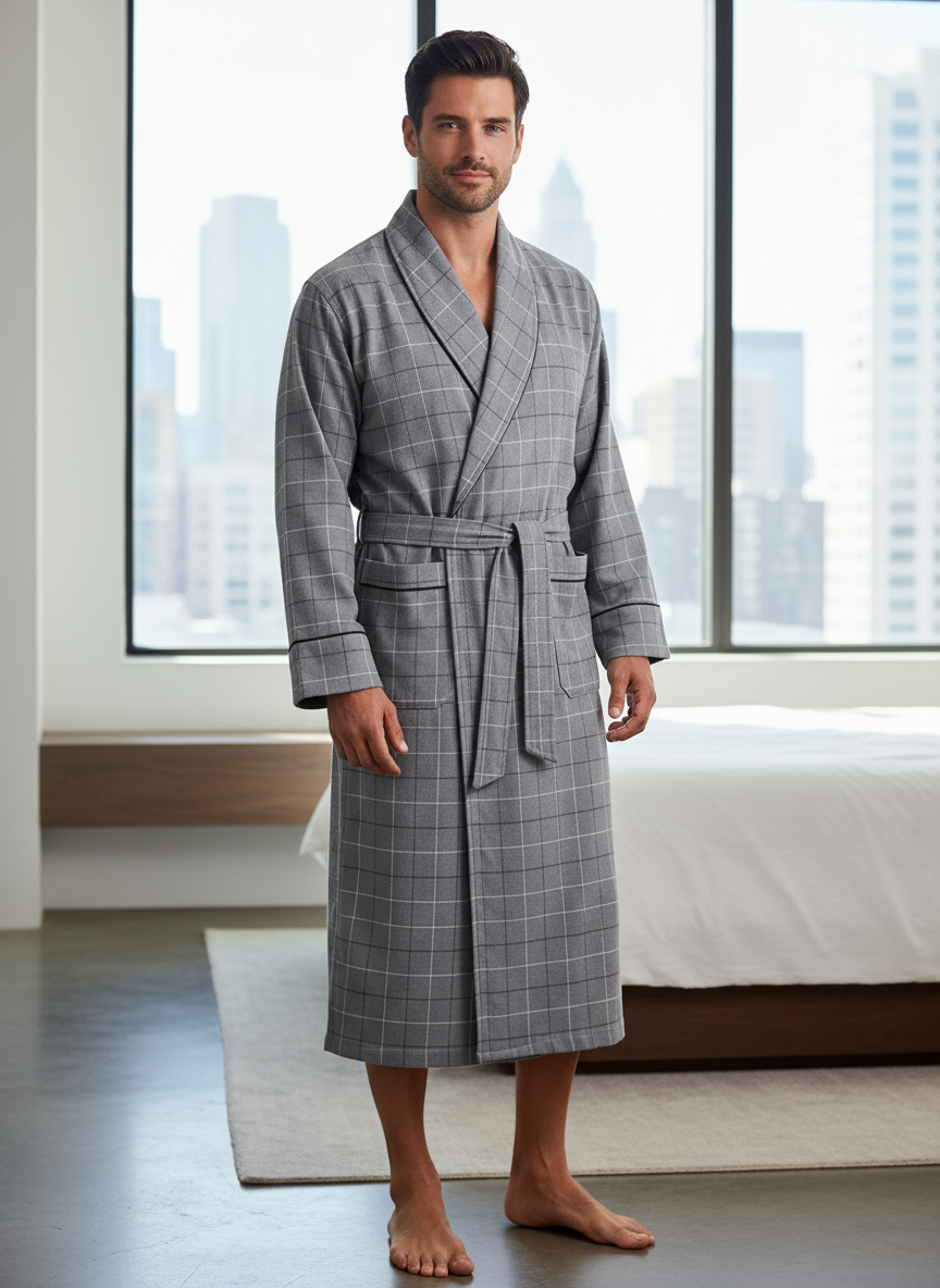 Checks Charcoal Black