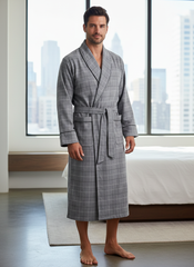 Checks Charcoal Black