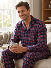 Plaid Navy Red Green