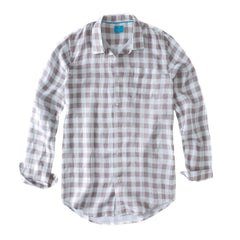 Mens Linen Shirt Gingham