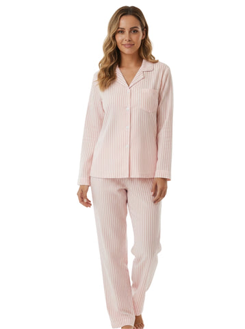 Womens 100% Cotton Poplin Pajama Set
